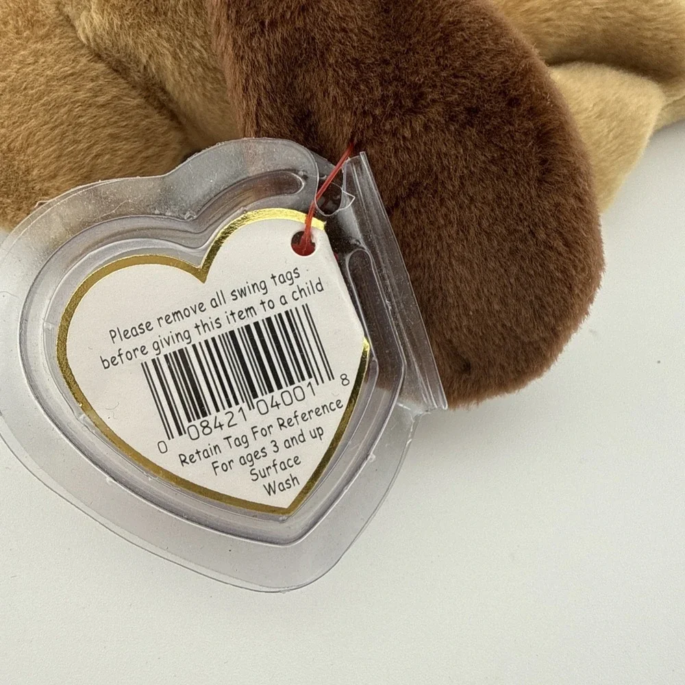 Ty Beanie Babies BONES The Dog 4th Gen Tags PVC Pellets 1-18-94‎ 1993 Style 4001